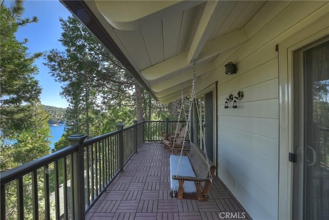 28844 Cedar Dr, Lake Arrowhead, CA 92352 - balcony with a water view