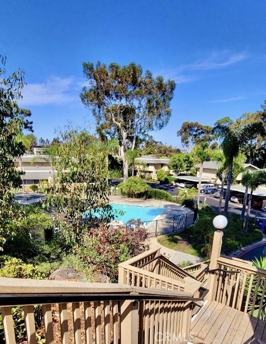 exterior space with an outdoor pool