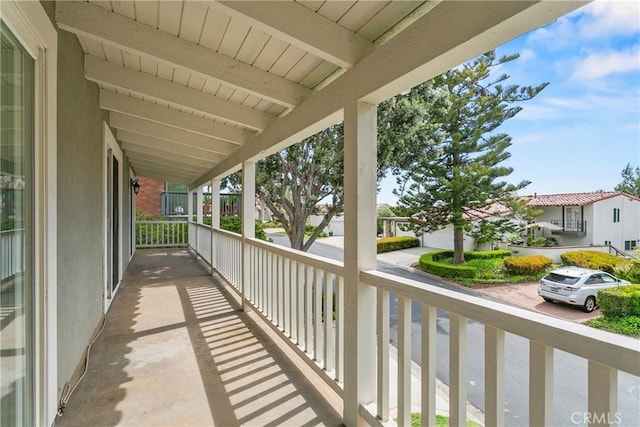 view of balcony