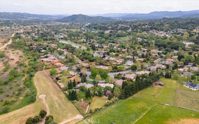 3065 Tierra Mesa, Atascadero, CA 93422 - aerial view of property and surrounding area with a mountain backdrop