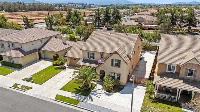 32701 Juniper Berry Dr, Winchester, CA 92596 - aerial view of residential area featuring a mountain backdrop