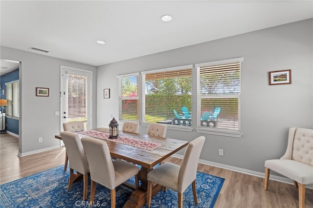 32701 Juniper Berry Dr, Winchester, CA 92596 - dining space featuring wood finished floors, baseboards, and recessed lighting