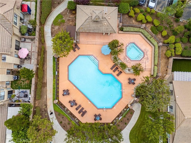 birds eye view of property