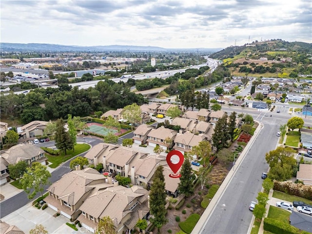 drone / aerial view featuring a residential view