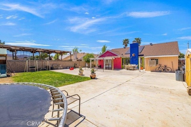 exterior space with fence