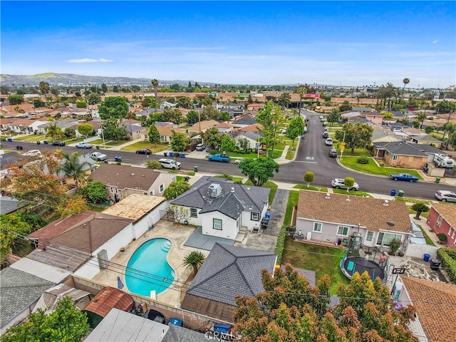 8165 Shadyside Ave, Whittier, CA 90606 - aerial view of residential area featuring a pool