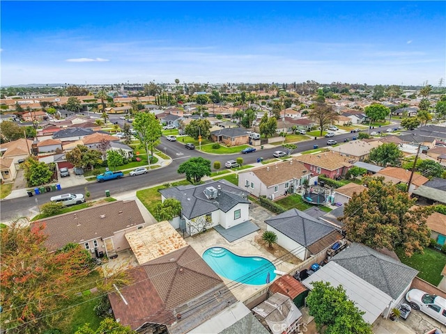 8165 Shadyside Ave, Whittier, CA 90606 - aerial view of residential area with a pool