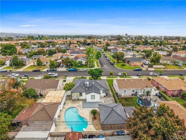 8165 Shadyside Ave, Whittier, CA 90606 - aerial view of residential area with a pool