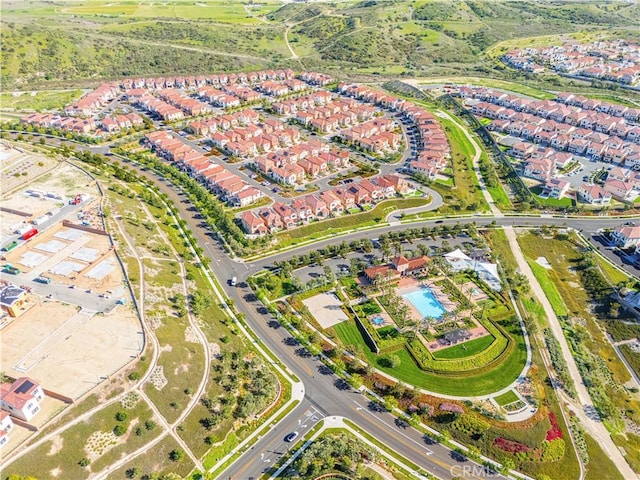birds eye view of property featuring a residential view