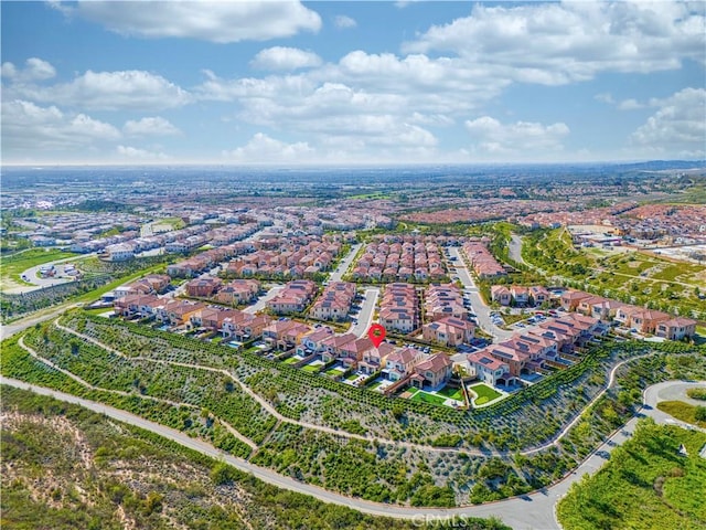 bird's eye view featuring a residential view