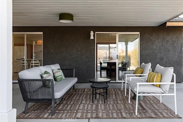 view of patio / terrace with an outdoor living space