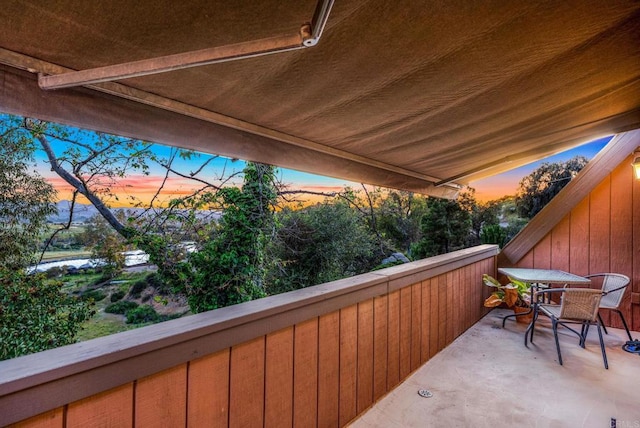 view of balcony