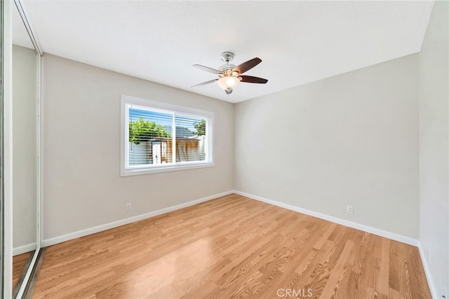31341 Via Sonora, San Juan Capistrano, CA 92675 - unfurnished room featuring light wood-style floors, baseboards, and ceiling fan