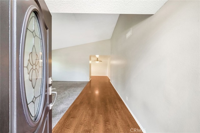 31341 Via Sonora, San Juan Capistrano, CA 92675 - interior space featuring a ceiling fan and lofted ceiling