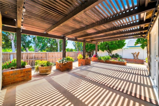 31341 Via Sonora, San Juan Capistrano, CA 92675 - view of patio with a fenced backyard and a pergola