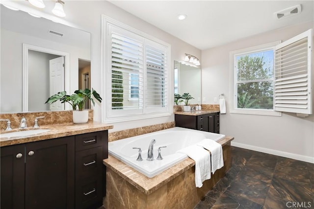 12 Starflower, Lake Forest, CA 92630 - bathroom with two vanities and a garden tub