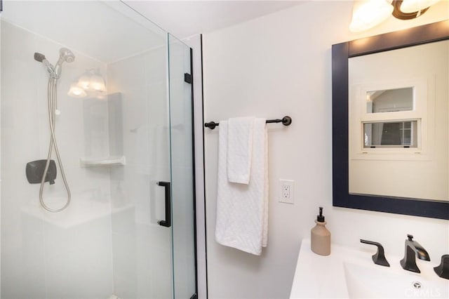 758 Elm St, Big Bear Lake, CA 92315 - full bathroom with vanity and a stall shower