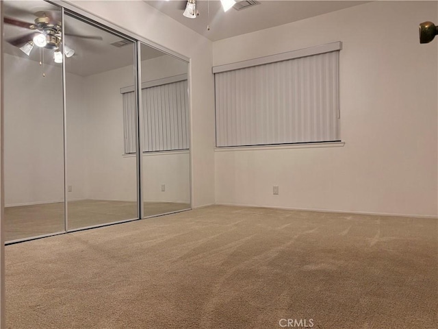 2615 Shalimar St, Camarillo, CA 93010 - unfurnished bedroom featuring carpet, a closet, and a ceiling fan