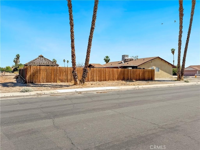 26731 Greenvale Way, Desert Center, CA 92239 - view of asphalt road with sidewalks and curbs