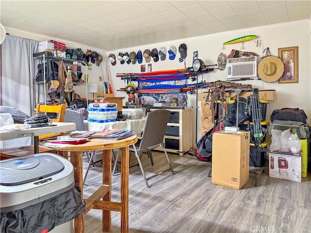 26731 Greenvale Way, Desert Center, CA 92239 - storage room with a wall mounted air conditioner