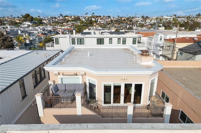 rear view of house with a residential view