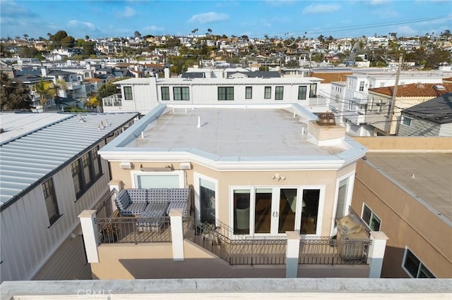 617 Crest Dr, Manhattan Beach, CA 90266 - back of property featuring a residential view and stucco siding