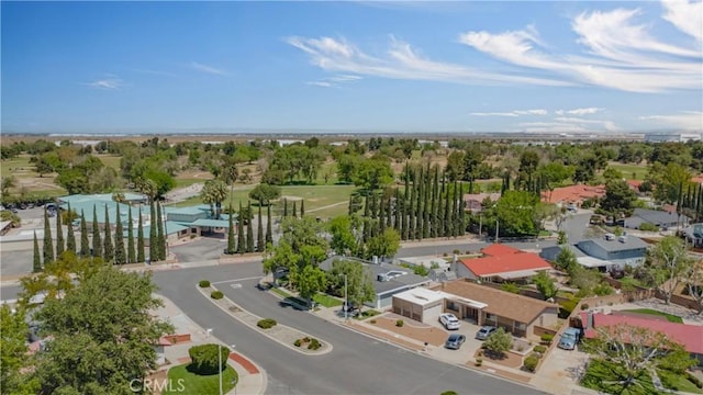 drone / aerial view with a residential view