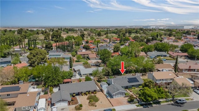 drone / aerial view featuring a residential view
