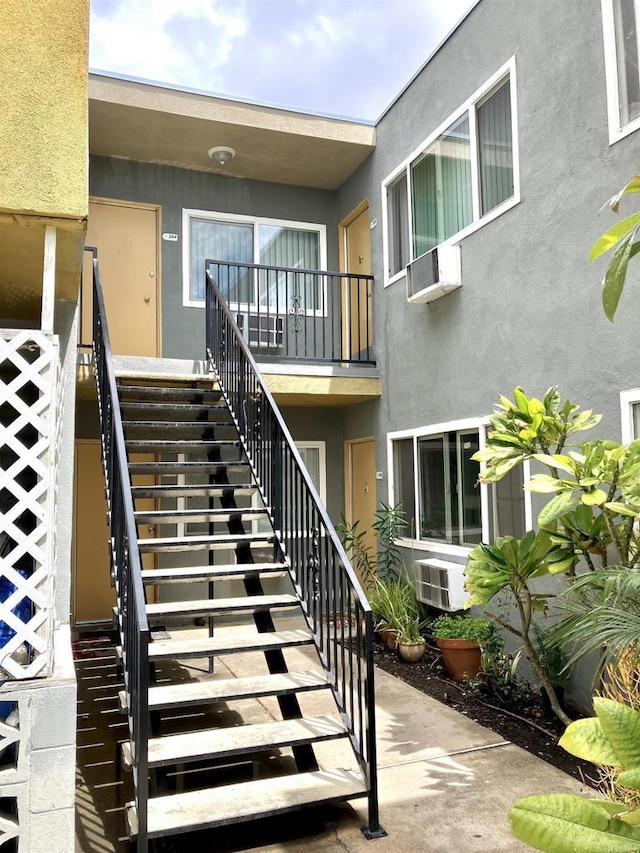 exterior space featuring stairway