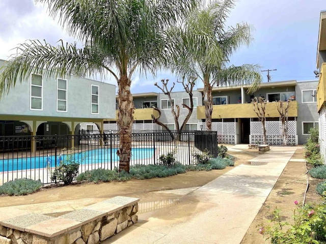 pool with fence