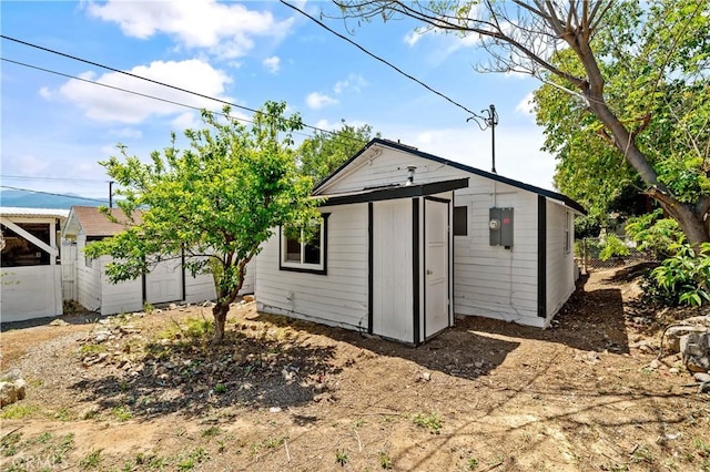 view of outbuilding
