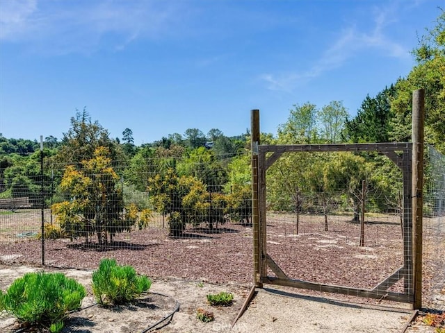 exterior space with fence