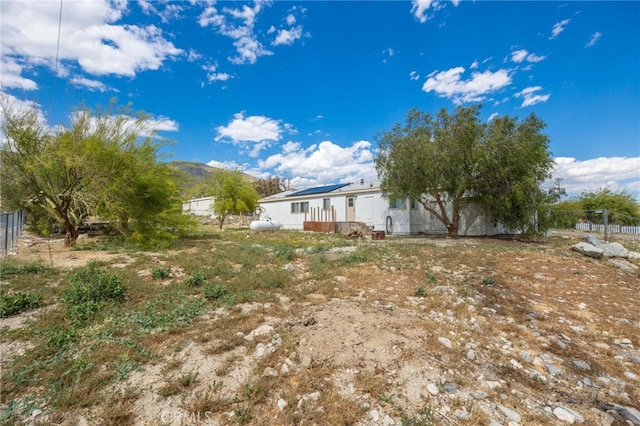 12859 Danbury St, Whitewater, CA 92282 - view of yard with fence and a mountain view
