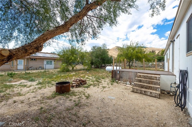 12859 Danbury St, Whitewater, CA 92282 - fenced yard featuring a mountain view