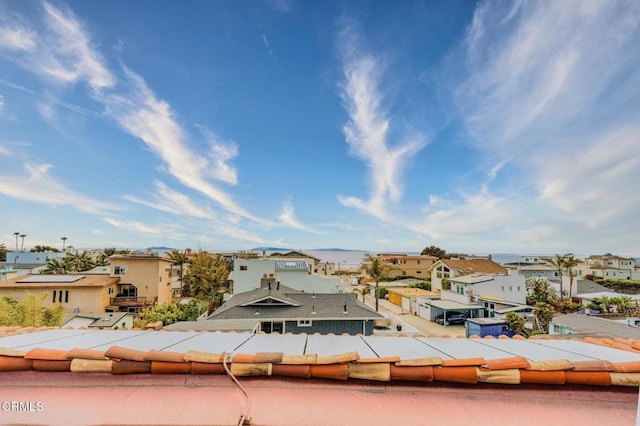 bird's eye view with a residential view