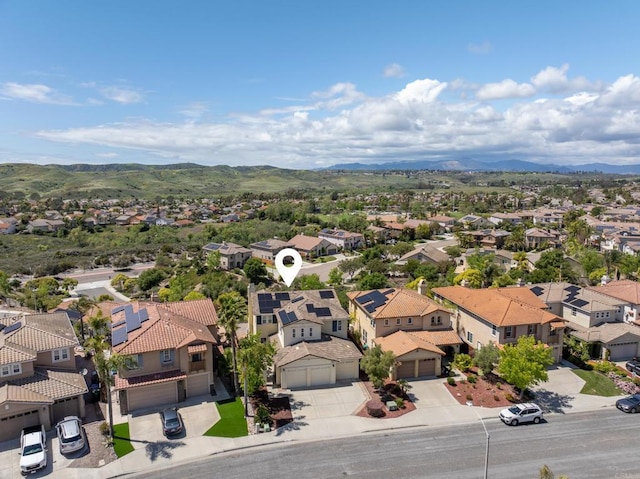 1185 Parkview Dr, Oceanside, CA 92057 - aerial view with a residential view and a mountain view