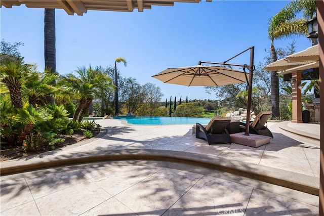 3988 Keri Way, Fallbrook, CA 92028 - view of patio / terrace with an infinity pool