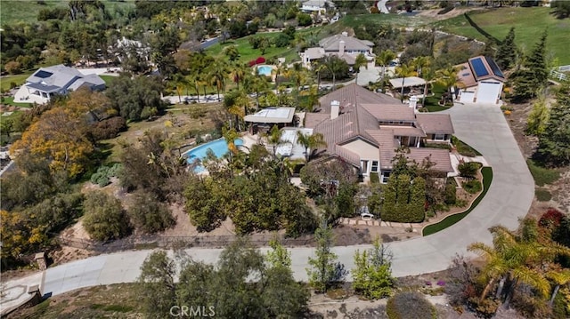 3988 Keri Way, Fallbrook, CA 92028 - aerial view of property's location with a pool area and nearby suburban area