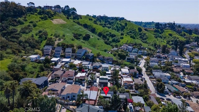 drone / aerial view featuring a residential view