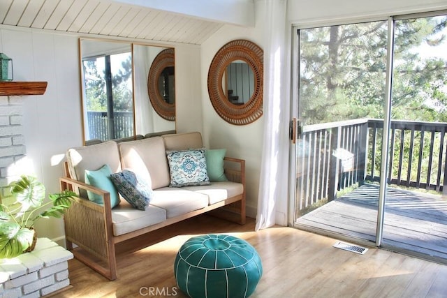 2012 Poplar Dr, Running Springs, CA 92382 - living room featuring wood finished floors