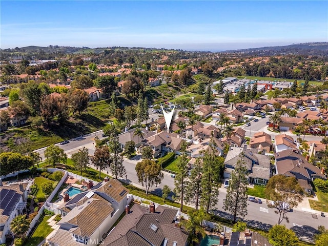 birds eye view of property featuring a residential view