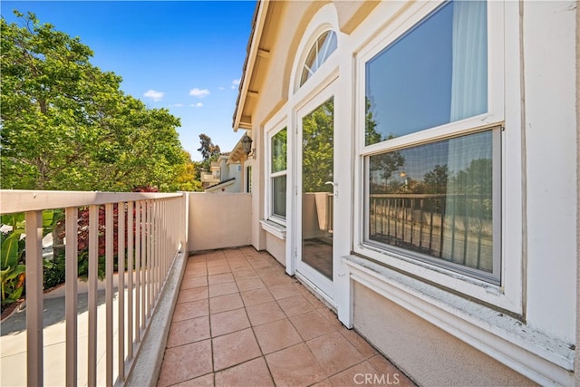 view of balcony