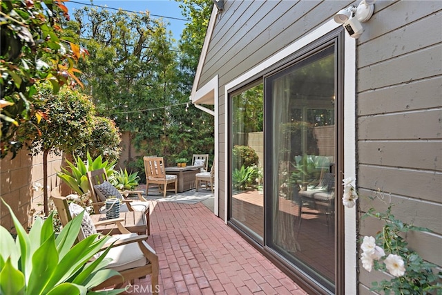 view of patio / terrace with a fenced backyard
