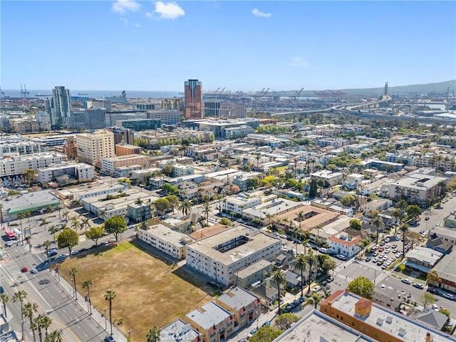bird's eye view featuring a view of city