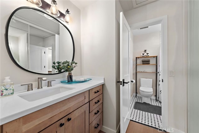 9401 Gateshead Dr, Huntington Beach, CA 92646 - bathroom featuring vanity and toilet