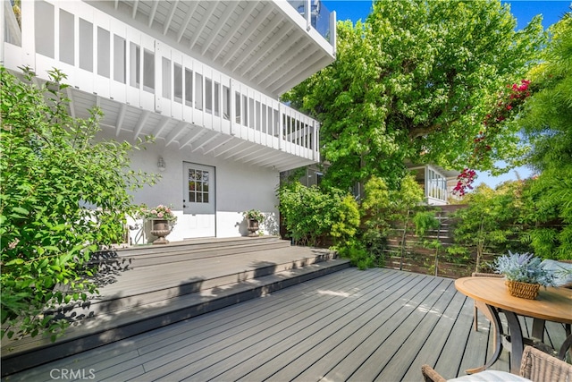 view of deck