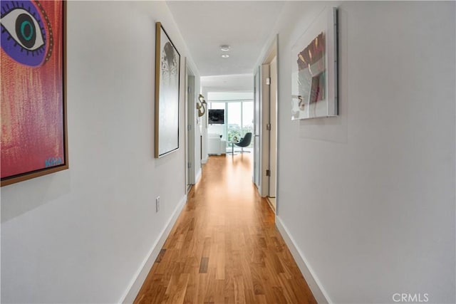 3141 Michelson Dr Unit 508, Irvine, CA 92612 - hallway with light wood-style floors and baseboards