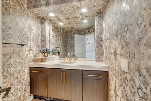 bathroom featuring vanity