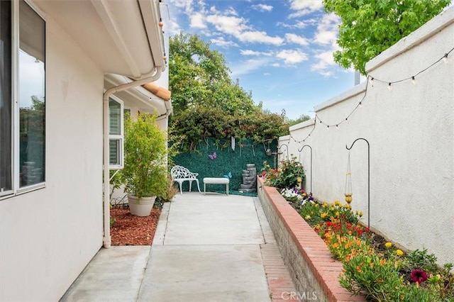 view of patio / terrace with fence