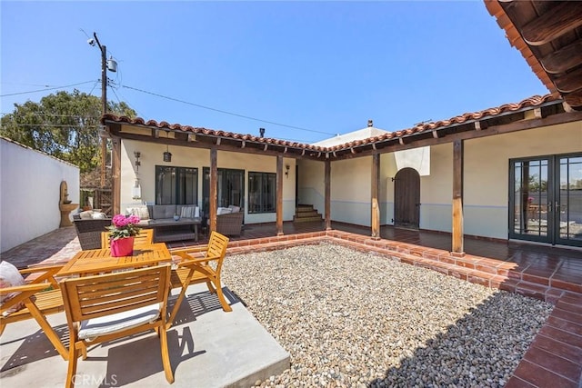 view of patio / terrace featuring outdoor lounge area